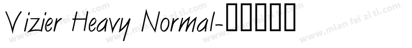 Vizier Heavy Normal字体转换